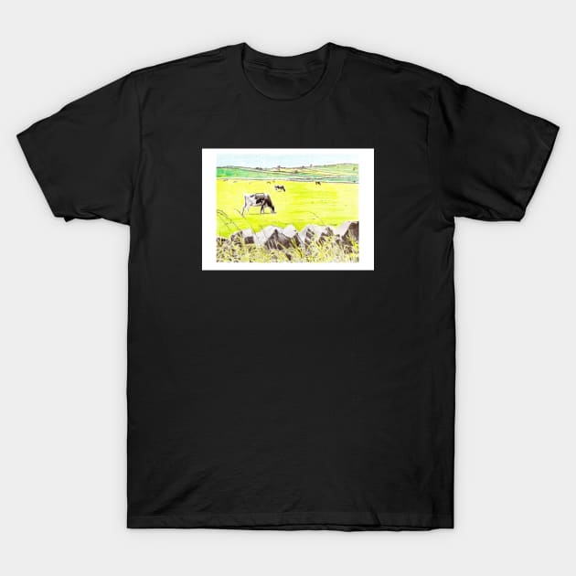 The View Across The Road T-Shirt by Grant Hudson